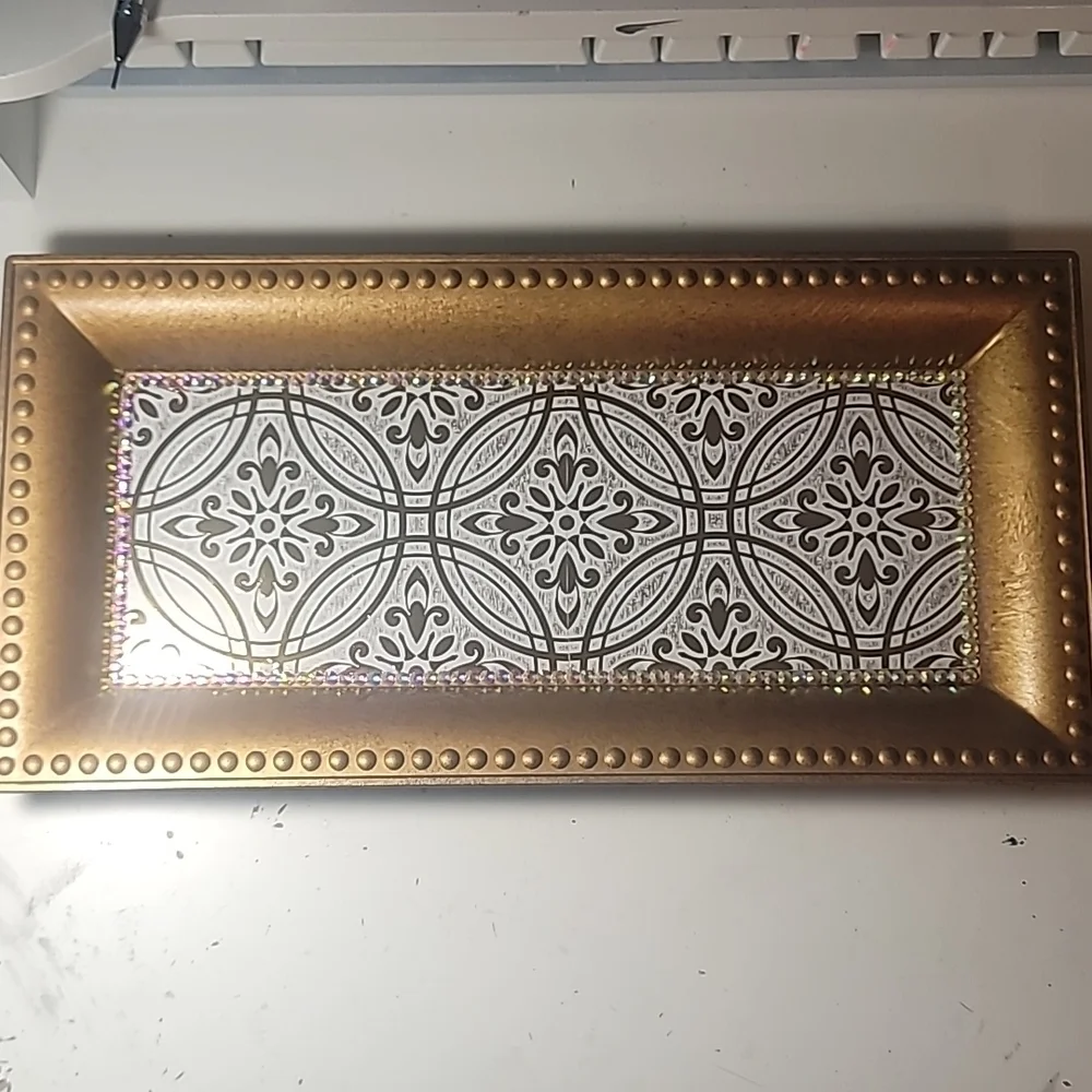 Gold Luxury Vanity Tray Large